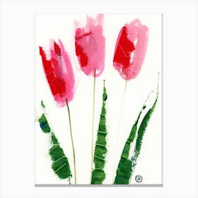 Pink Tulips Canvas Print