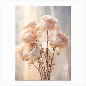 Boho Dried Flowers Rose 7 Canvas Print