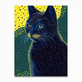 Black Cat 1 Canvas Print