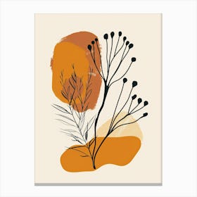 Bern Curves Minimalist Bauhaus Canvas Print