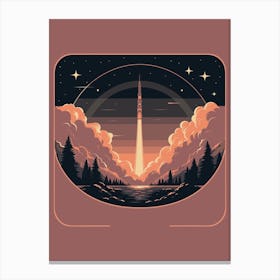 Space Rocket Canvas Print