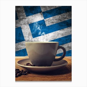 Cup Of Greek Coffee Canvas Print