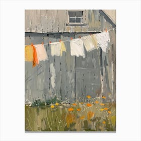 Laundry Line Canvas Print