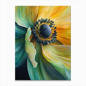 Yellow Poppy Flower 1 Canvas Print