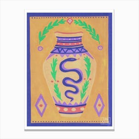 Snake Vase Canvas Print