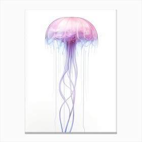 Turritopsis Dohrnii Importal Jellyfish Watercolour 7 Canvas Print