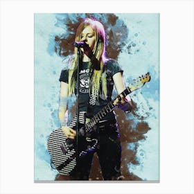 Smudge Of Avril Lavigne Canvas Print
