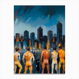 Nude City Boys Canvas Print