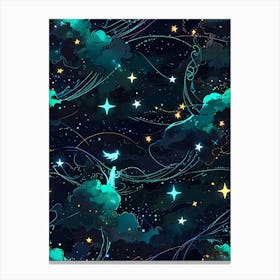 Night Sky With Stars 9 Canvas Print