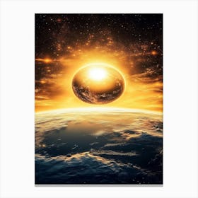 Earth In Space 2 Canvas Print