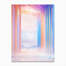 Abstract Rainbow Rainbows Canvas Print