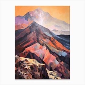 Toubkal Morocco 2 Mountain Painting Canvas Print