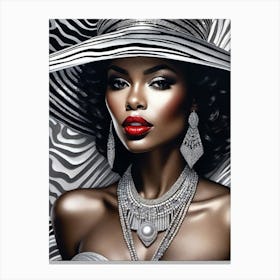 Afro-American Beauty Rich Slay 17 Canvas Print