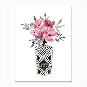 Blooms In Bottle Canvas Print