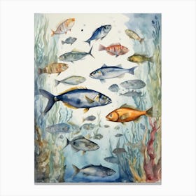 Fishes In The Sea Canvas Print