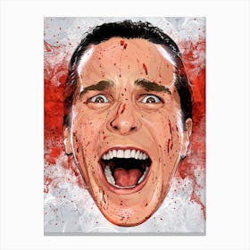 American Psycho Scream Canvas Print