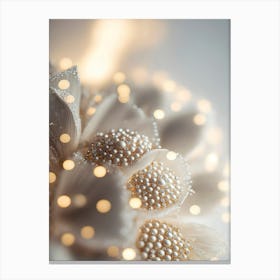Pearly Flower Canvas Print