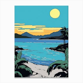 Minimal Design Style Of Seychelles 6 Canvas Print