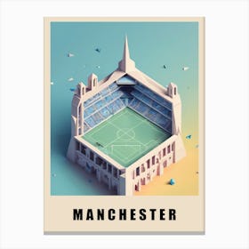 Manchester City Low Poly 5 Canvas Print