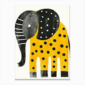 Yellow Elephant 2 Canvas Print