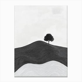 Tree On A Hill Canvas Print