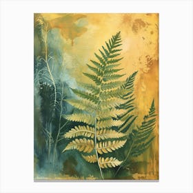 Ruffled Fern Painting 3 Canvas Print