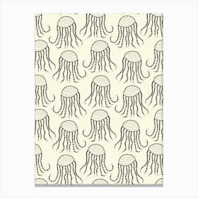 Jellyfish Pattern Canvas Print