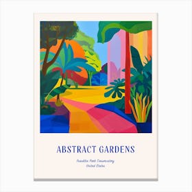 Colourful Gardens Franklin Park Conservatory Usa 3 Blue Poster Canvas Print