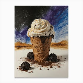 Ice Cream Cone 30 Canvas Print