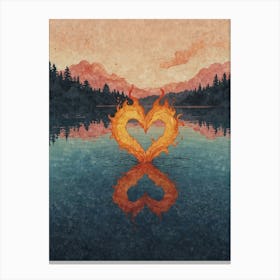 Heart Of Fire 42 Canvas Print