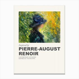 Museum Poster Inspired By Pierre August Renoir 1 Canvas Print