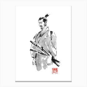 Thinking Samurai Canvas Print