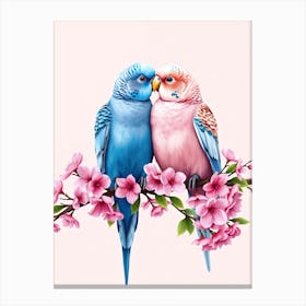 Couple Of Parrots Canvas Print