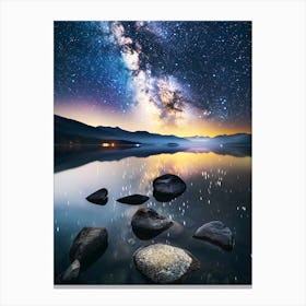 Milky Over Lake 1 Canvas Print