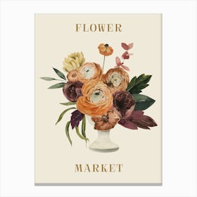 Flower Market 38 Canvas Print