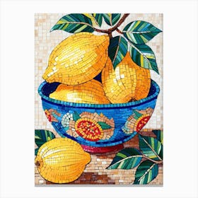 Lemons In A Bowl 1 Canvas Print