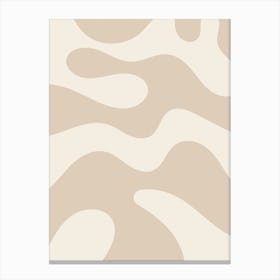 Beige Abstract Canvas Print