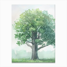 Banyan Tree Atmospheric Watercolour Painting 4 Canvas Print