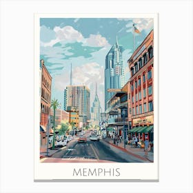 Memphis Cityscape Canvas Print