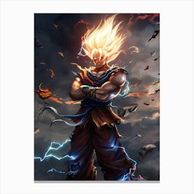 Dragon Ball Z Wallpaper 3 Canvas Print