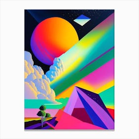 Oort Cloud Abstract Modern Pop Space Canvas Print