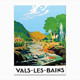 Vals, Les Bains, France Canvas Print