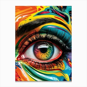 Colorful Eye 3 Canvas Print