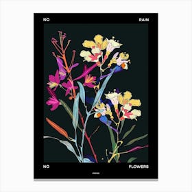 No Rain No Flowers Poster Statice 4 Canvas Print