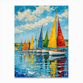 A Small Sailboats Canvas Print