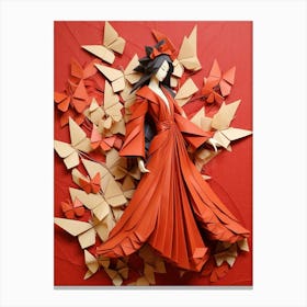 Origami Japanese Style 2 Canvas Print