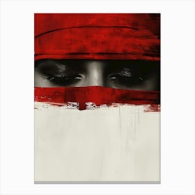 Woman In Red Canvas Print