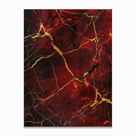 Marble Red scrapbook supplies Canvas Print