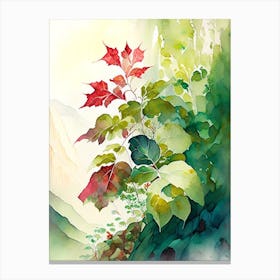 Poison Ivy In Rocky Mountains Landscape Pop Art 4 Canvas Print