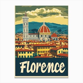 Aihrgdesign A Vintage Travel Poster Of Florence Featuring The 6621d5d4 Cba7 41f8 8d00 1cfa4cffa7ab 3 Canvas Print